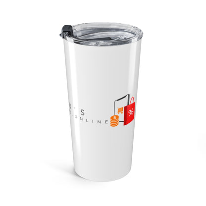 20oz Insulated Logo Tumbler — Minimal Retail Shopping Design
